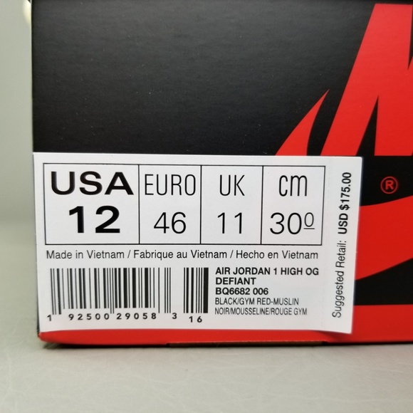 Nike Air Jordan 1 High OG Defiant Couture Size 12 - Picture 8 of 8